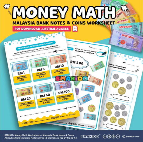 Printable Money Math Worksheets | Learn Malaysia Bank Notes & Coins ...