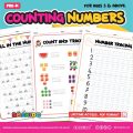 Printable Counting Numbers Worksheet For Preschoolers/ Kindergarteners ...